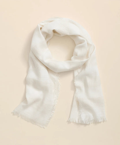 Viscose-Modal-Cotton Blend Shimmer Stripe Scarf | Brooks Brothers online shop