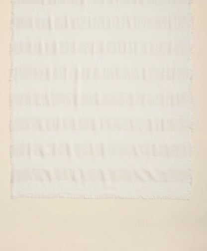 Viscose-Modal-Cotton Blend Shimmer Stripe Scarf | Brooks Brothers online shop