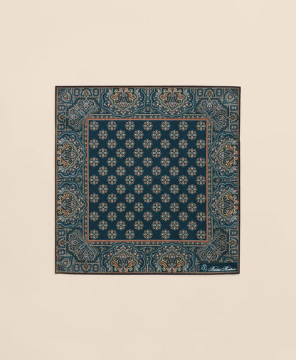 Ornate Motif Silk Pocket Square | Brooks Brothers online