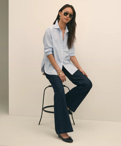 Oversized Cotton Pinstripe Shirt | Brooks Brothers cheap
