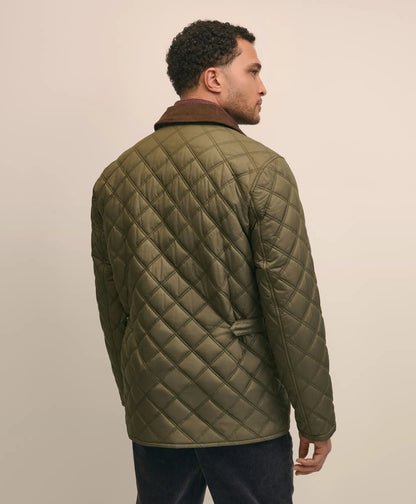 Paddock Diamond Quilted Coat | Brooks Brothers on sale