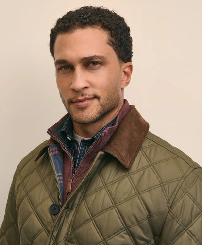 Paddock Diamond Quilted Coat | Brooks Brothers on sale