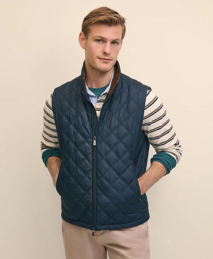 Paddock Diamond Quilted Vest | Brooks Brothers on sale - US 8170