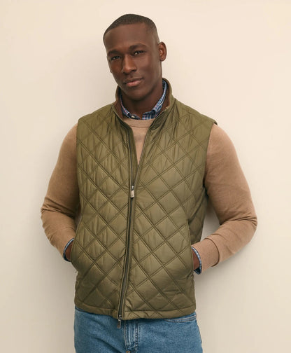 Paddock Diamond Quilted Vest | Brooks Brothers on sale - US 8170