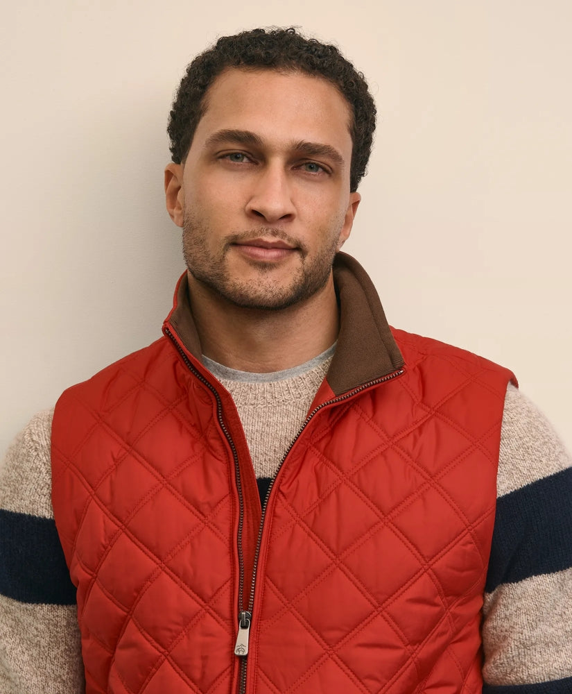 Paddock Diamond Quilted Vest | Brooks Brothers on sale