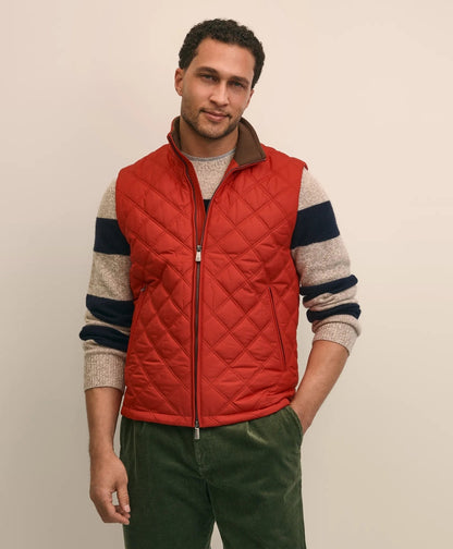 Paddock Diamond Quilted Vest | Brooks Brothers on sale