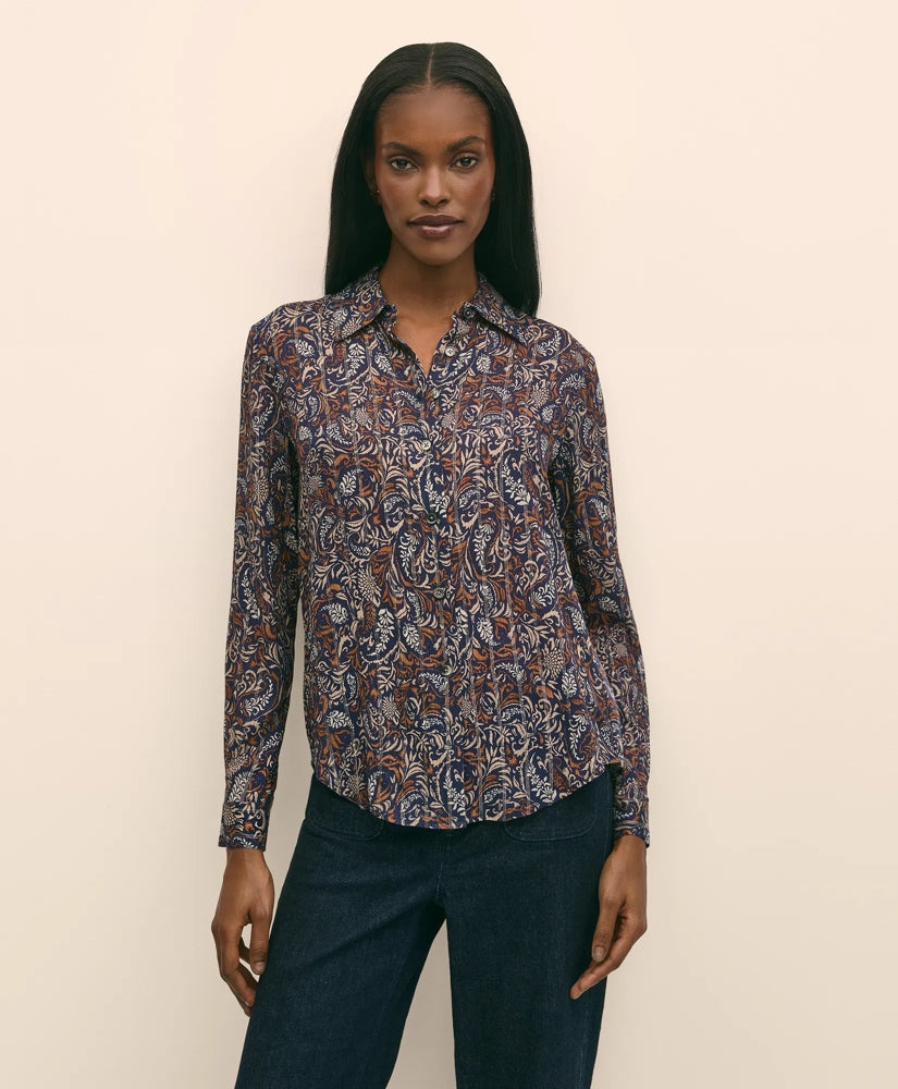 Paisley Shimmer-Stripe Shirt | Brooks Brothers for sale