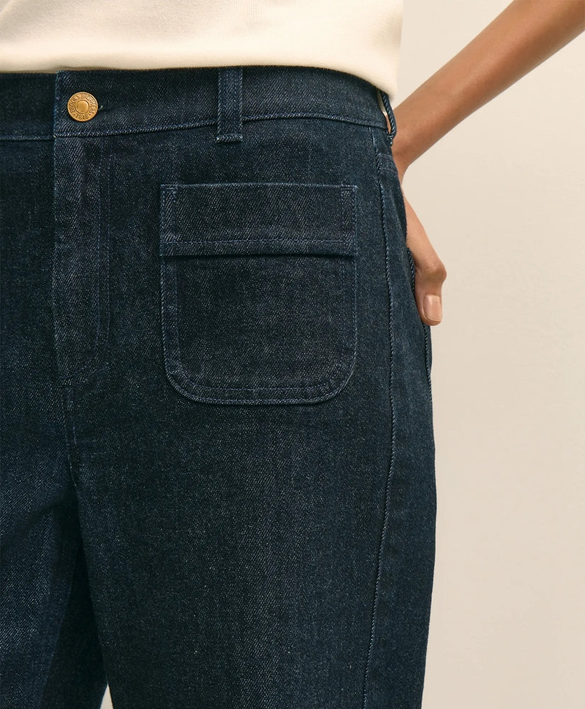 Patch Pocket Bootcut Jeans | Brooks Brothers sale