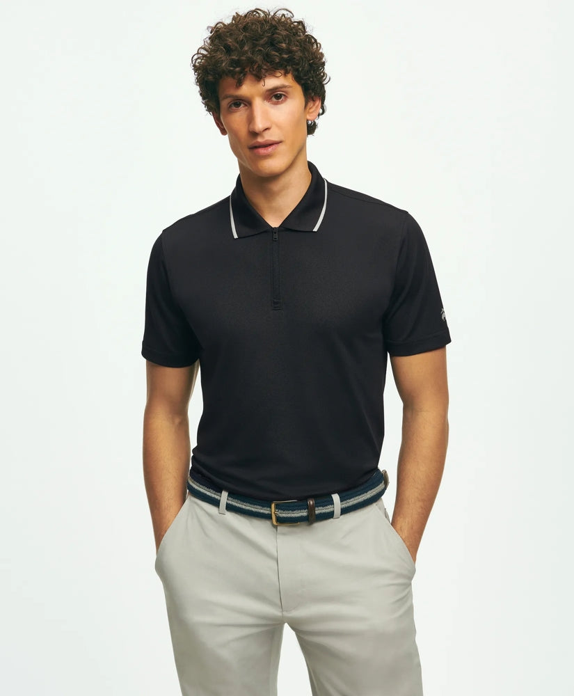 Performance Series Quarter-Zip Pique Polo Shirt | Brooks Brothers sale - US 1508