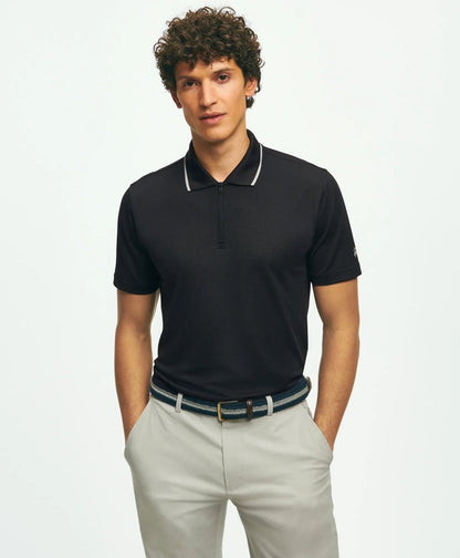 Performance Series Quarter-Zip Pique Polo Shirt | Brooks Brothers sale - US 1508