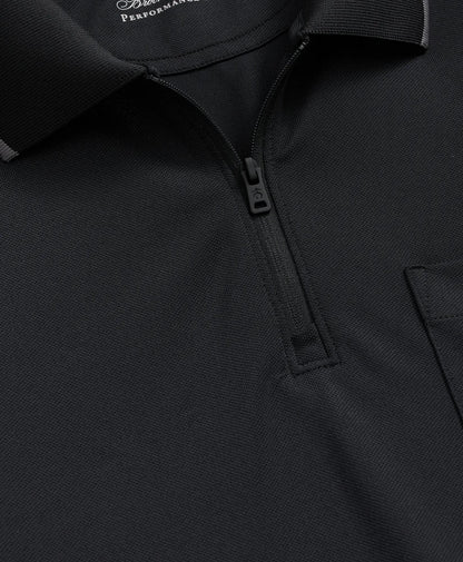 Performance Series Long-Sleeve Zip-Neck Polo Shirt | Brooks Brothers on sale