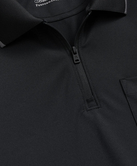 Performance Series Long-Sleeve Zip-Neck Polo Shirt | Brooks Brothers on sale