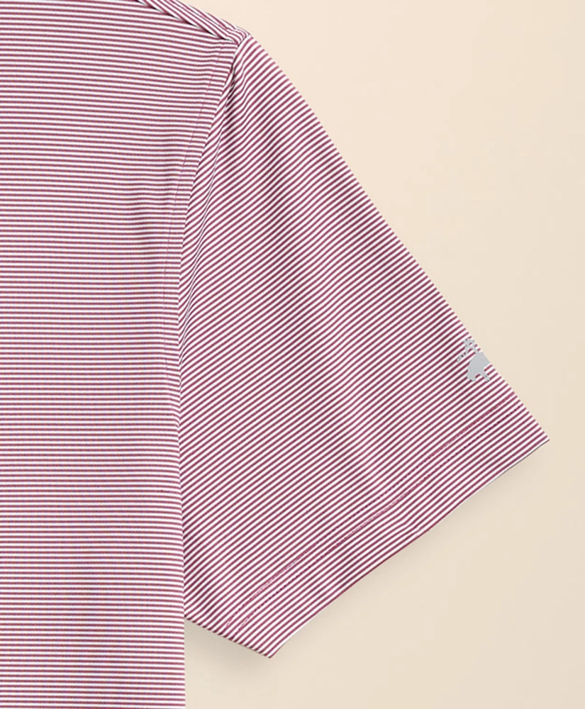 Performance Series Micro Stripe Jersey Polo Shirt | Brooks Brothers discount