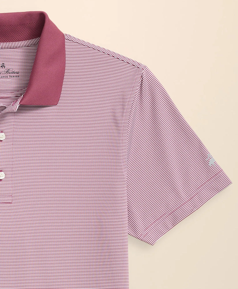 Performance Series Micro Stripe Jersey Polo Shirt | Brooks Brothers discount