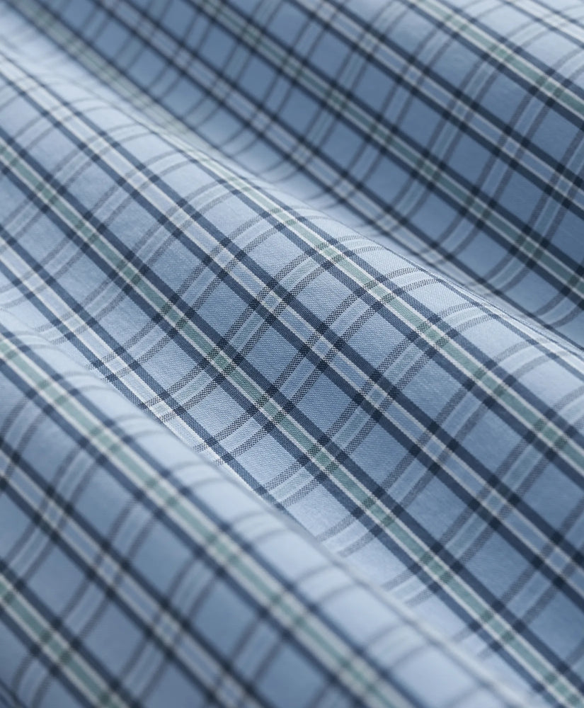 Performance Series Stretch Spread Collar, Check Sport Shirt | Brooks Brothers discount