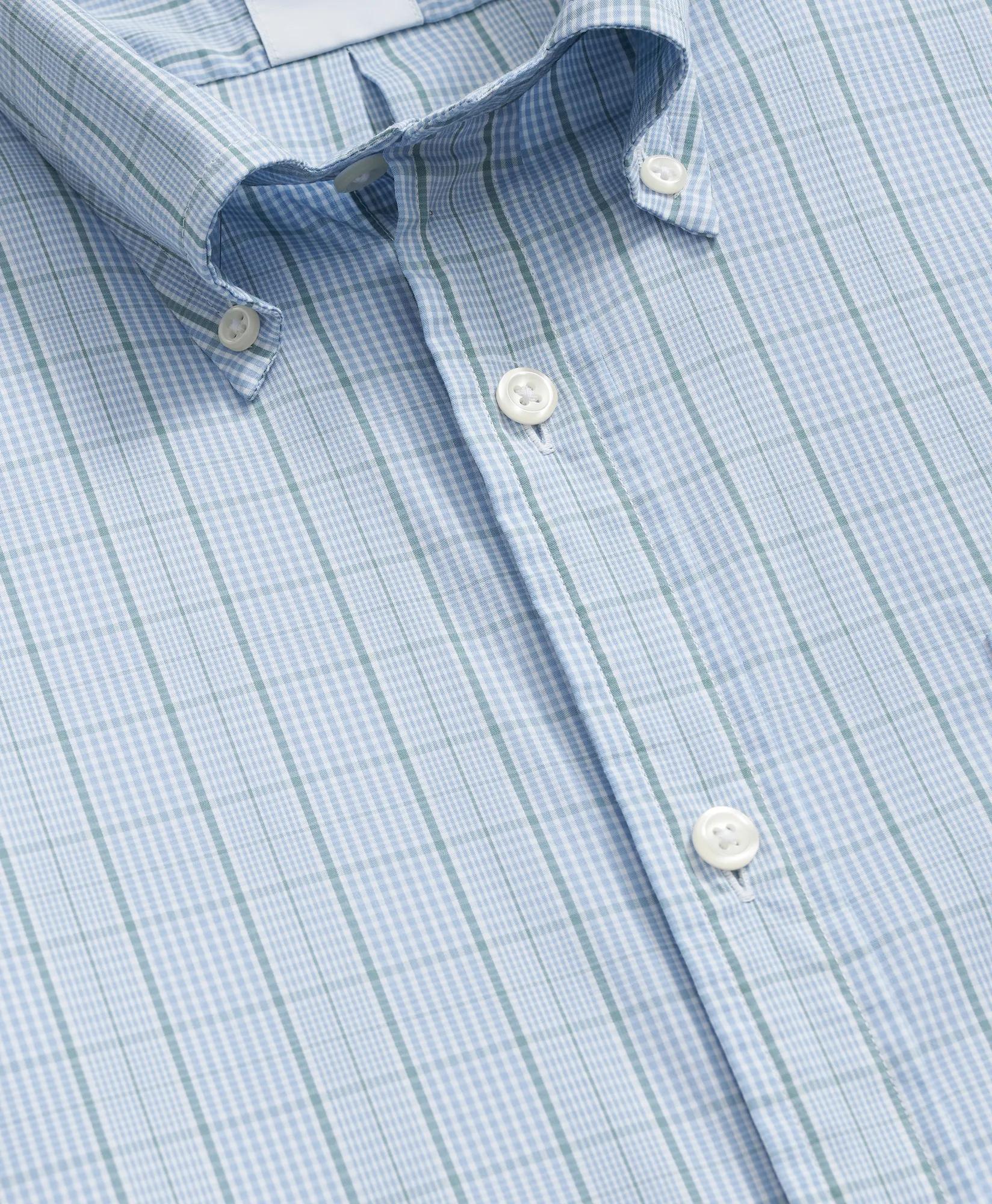 Performance Series Stretch Polo Button-Down Collar, Glen Plaid Sport Shirt | Brooks Brothers cheap