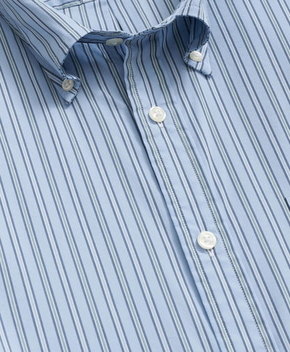 Performance Series Stretch Polo Button-Down Collar, Striped Sport Shirt | Brooks Brothers sale