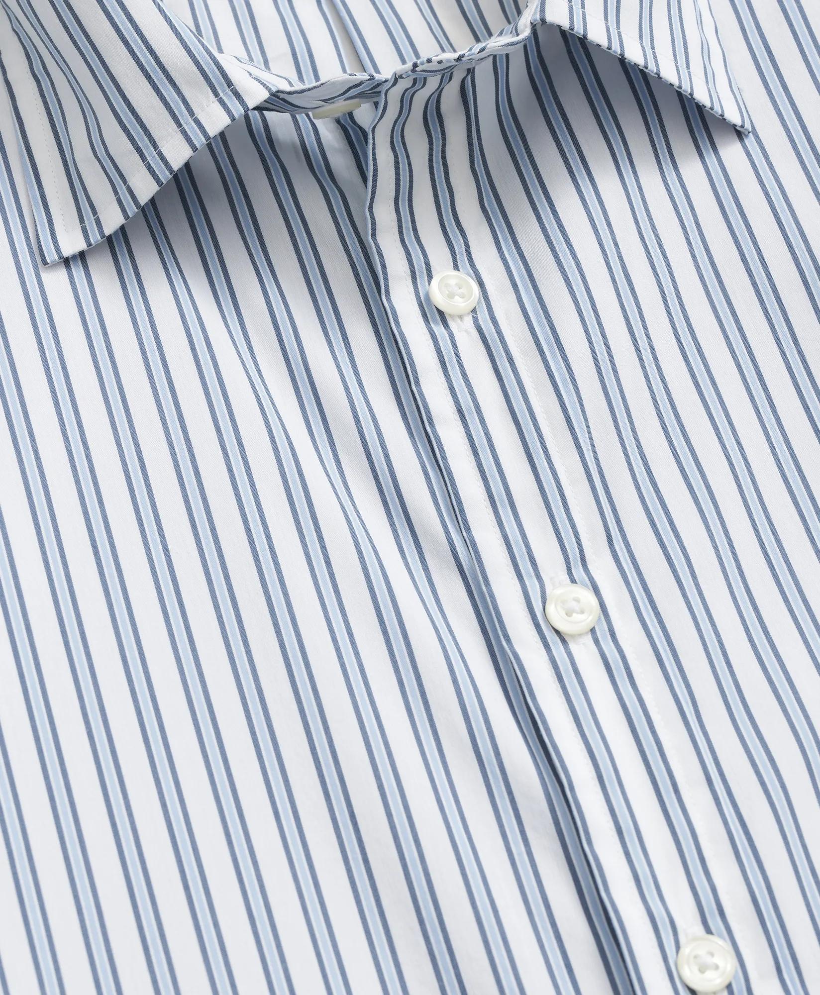 Performance Series Stretch Spread Collar, Striped Sport Shirt | Brooks Brothers for sale