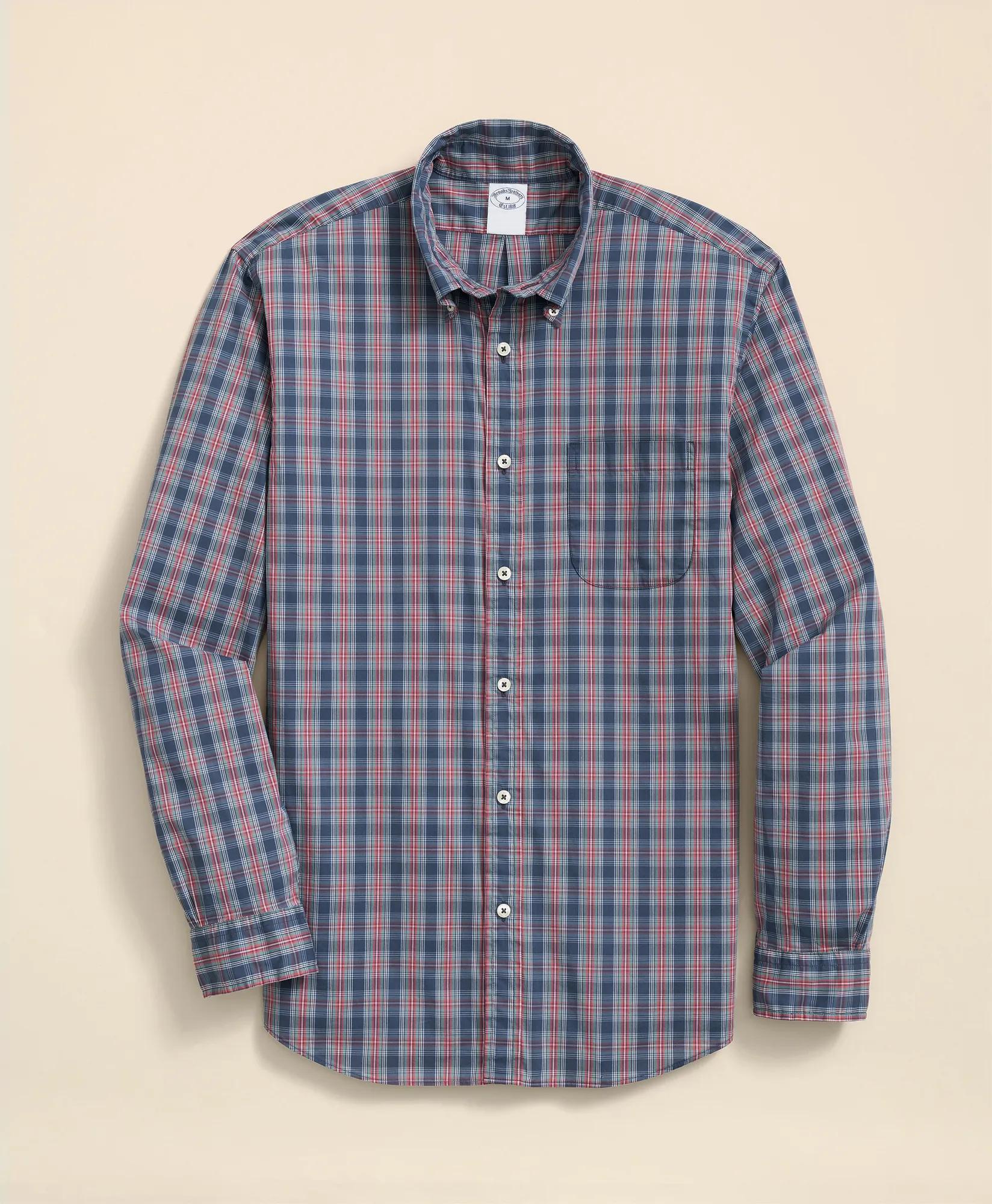 Performance Series Stretch Polo Button-Down Collar, Tartan Sport Shirt | Brooks Brothers online