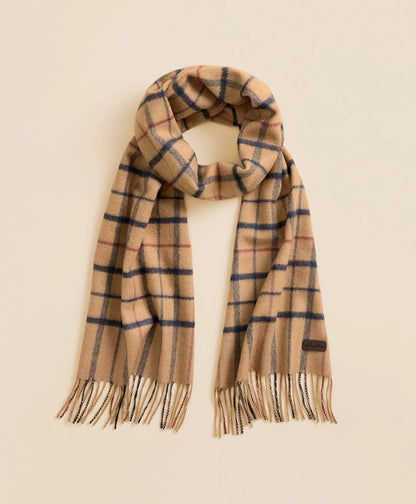 Plaid Camel Hair Windowpane Fringed Scarf | Brooks Brothers discount - US 3361