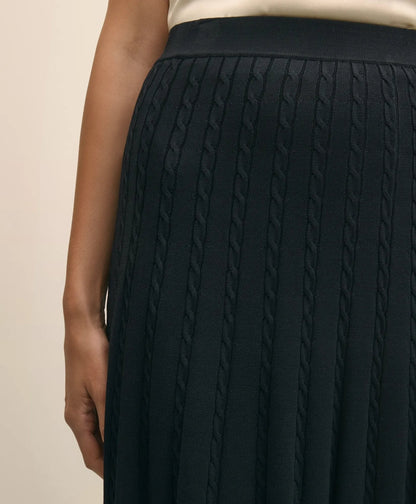 Cable Knit Midi Sweater Skirt | Brooks Brothers for sale