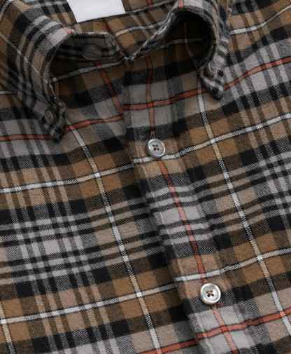 Portuguese Flannel Polo Button Down Collar, Plaid Shirt | Brooks Brothers sale