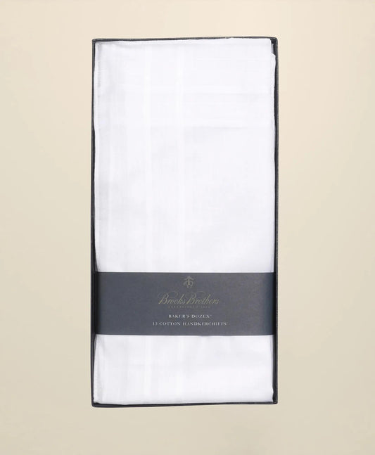 Pure Cotton Handkerchiefs-Set of 13 | Brooks Brothers online shop