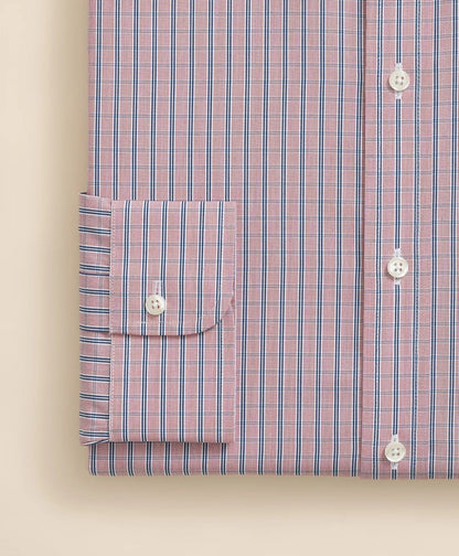 Pure Supima® Cotton Regular-Finish Ainsley Collar, Ground Check Dress Shirt | Brooks Brothers sale