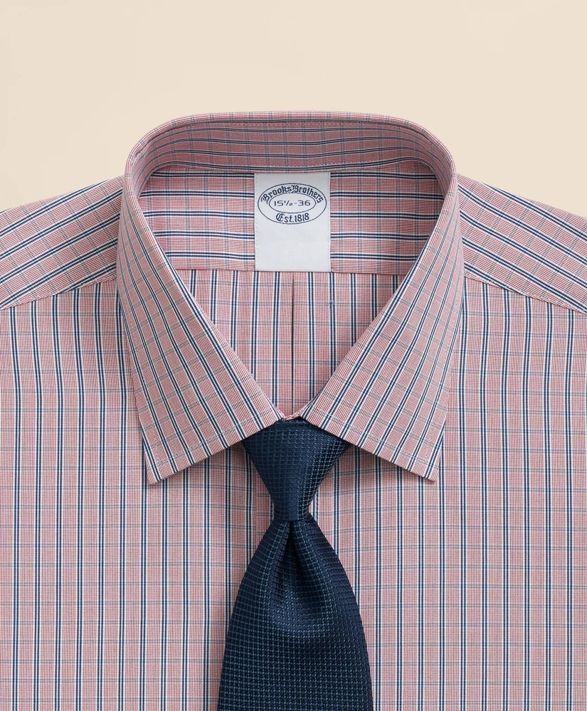 Pure Supima® Cotton Regular-Finish Ainsley Collar, Ground Check Dress Shirt | Brooks Brothers sale