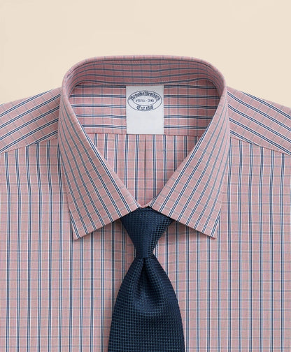 Pure Supima® Cotton Regular-Finish Ainsley Collar, Ground Check Dress Shirt | Brooks Brothers sale