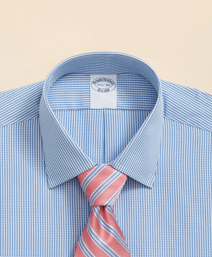 Pure Supima® Cotton Regular-Finish, Ainsley Collar Micro Check Dress Shirt | Brooks Brothers online