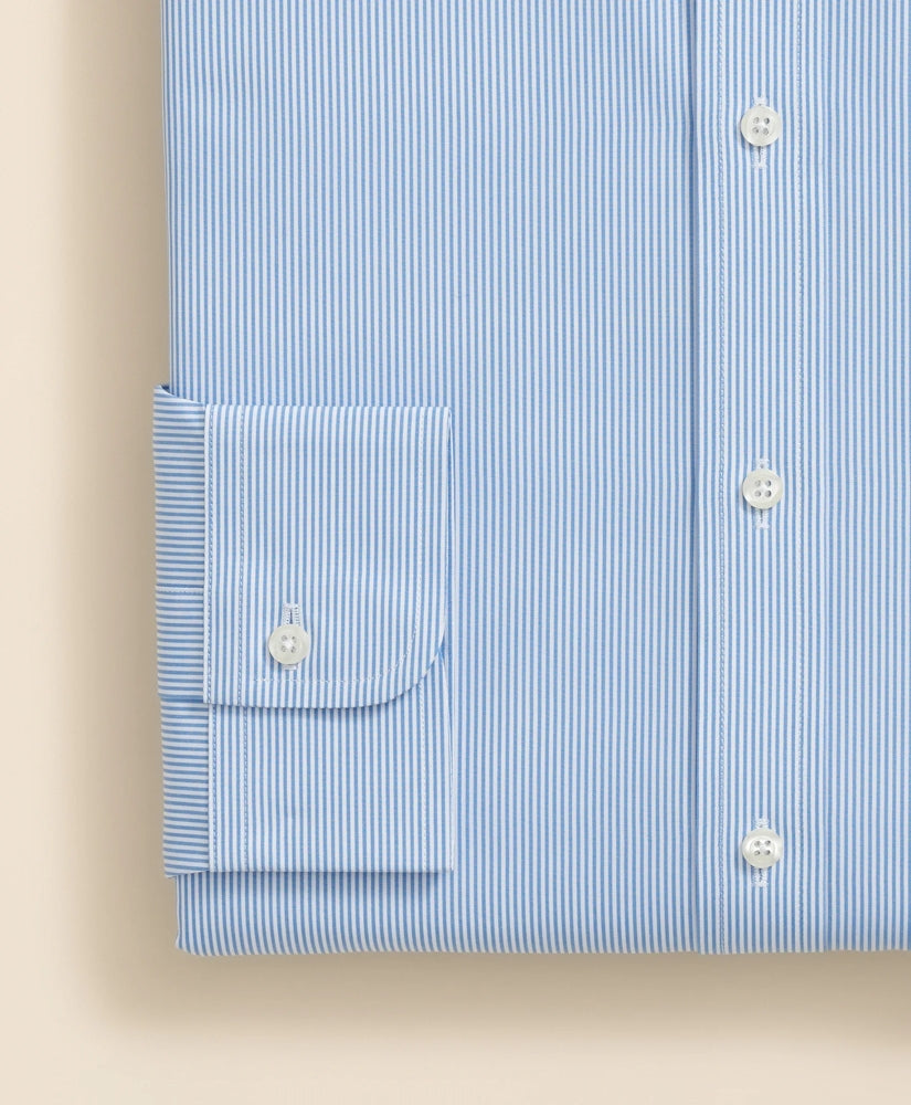 Pure Supima® Cotton Regular-Finish Ainsley Collar, Mini Stripe Dress Shirt | Brooks Brothers sale