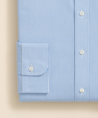 Pure Supima® Cotton Regular-Finish Ainsley Collar, Mini Stripe Dress Shirt | Brooks Brothers sale