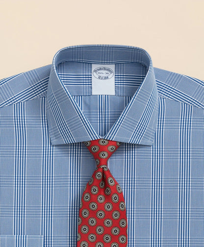 Pure Supima® Cotton Regular-Finish, English Spread Collar Glen Plaid Dress Shirt | Brooks Brothers discount