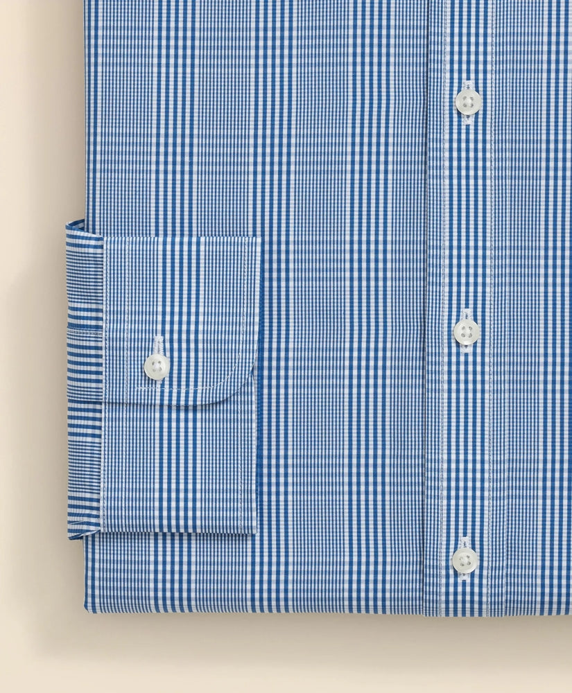 Pure Supima® Cotton Regular-Finish, English Spread Collar Glen Plaid Dress Shirt | Brooks Brothers discount