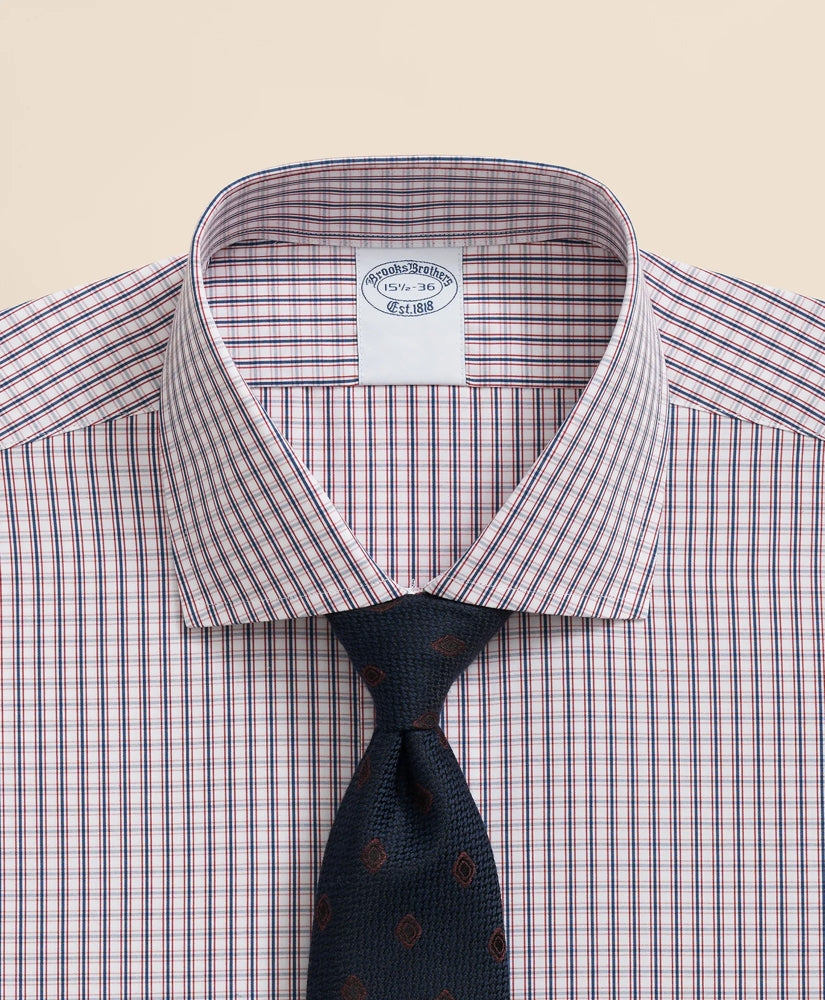 Pure Supima® Cotton Regular-Finish English Spread Collar, Micro Check Dress Shirt | Brooks Brothers online