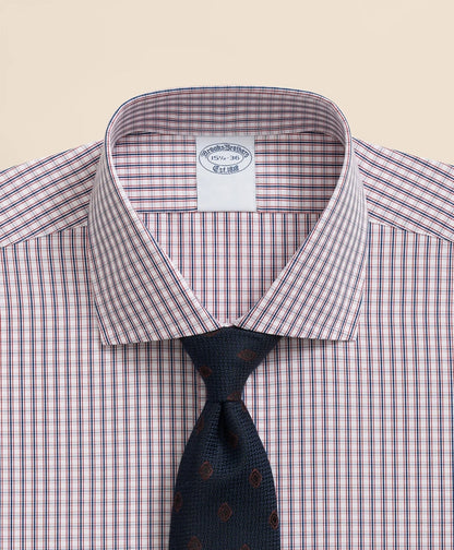 Pure Supima® Cotton Regular-Finish English Spread Collar, Micro Check Dress Shirt | Brooks Brothers online