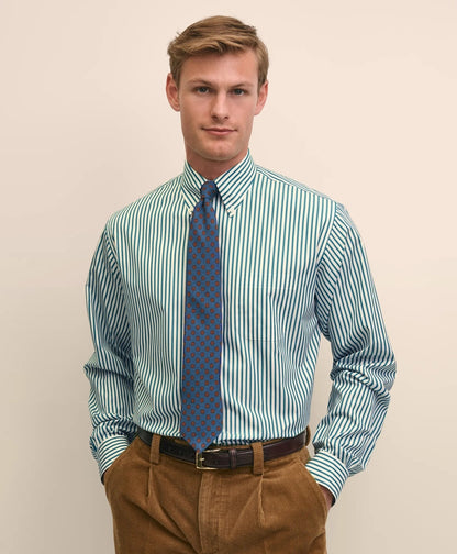 The Archive Supima® Cotton Bengal Stripe Dress Shirt | Brooks Brothers on sale