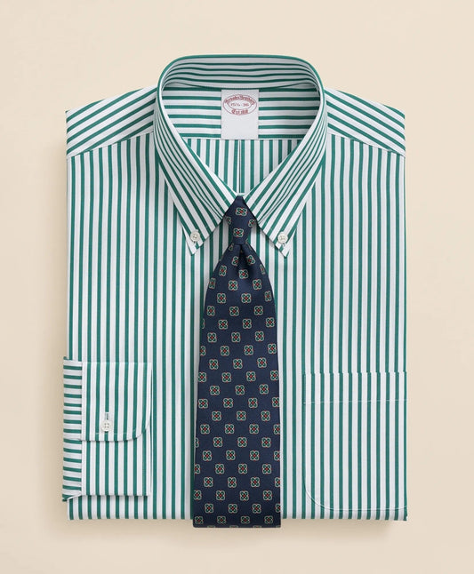The Archive Supima® Cotton Bengal Stripe Dress Shirt | Brooks Brothers on sale