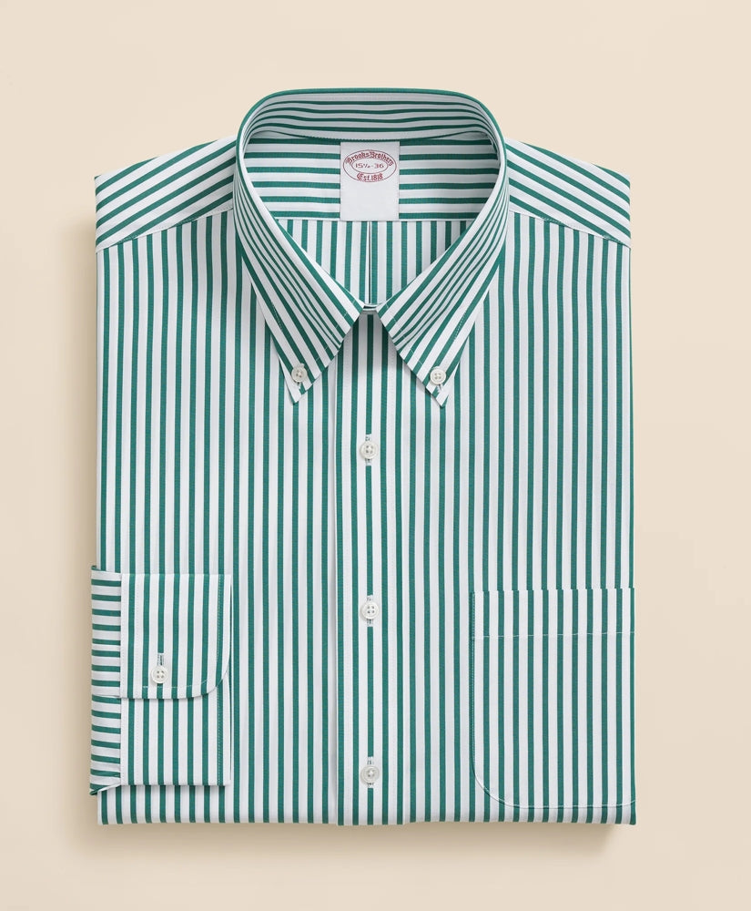 The Archive Supima® Cotton Bengal Stripe Dress Shirt | Brooks Brothers on sale