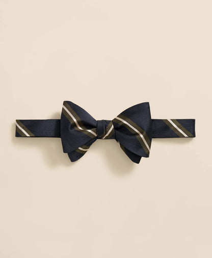 Rep Stripe Silk Bow Tie | Brooks Brothers online shop