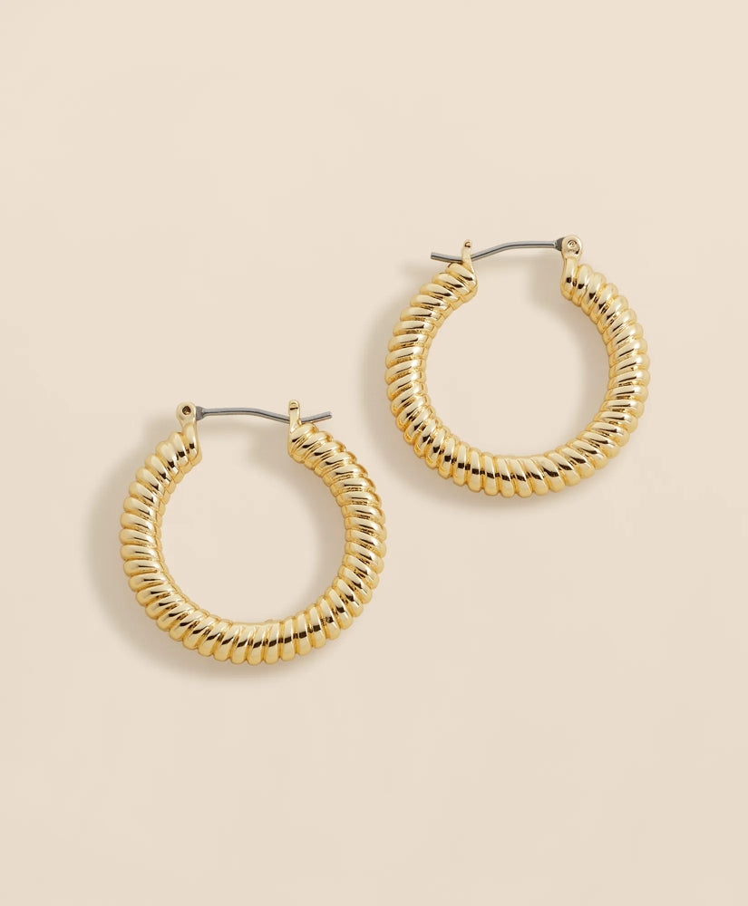 Rope Twist Gold-Toned Hoop Earrings | Brooks Brothers cheap