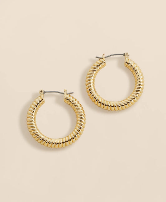 Rope Twist Gold-Toned Hoop Earrings | Brooks Brothers cheap