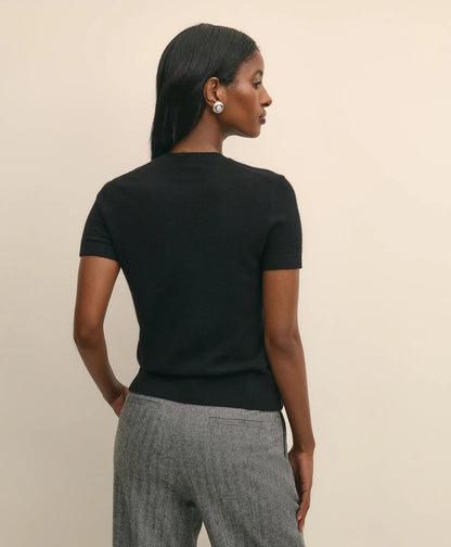 Short-Sleeve Shell Sweater in Cashmere | Brooks Brothers sale