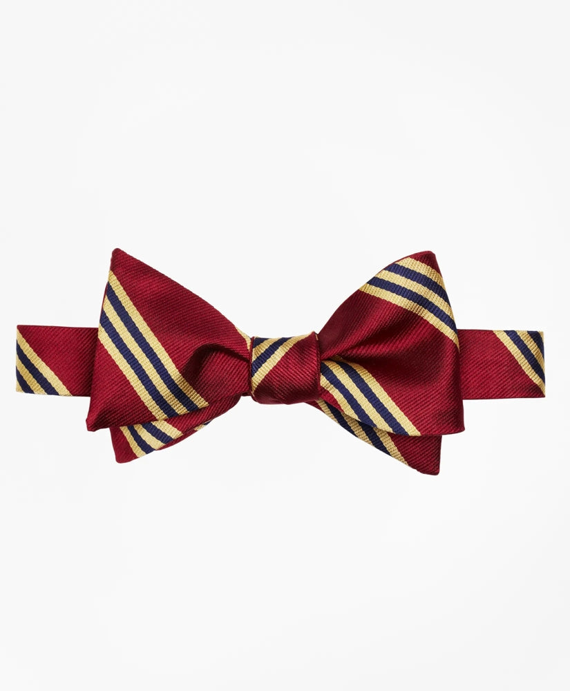 Silk BB#1 Rep Striped Bow Tie | Brooks Brothers online shop - US 8791