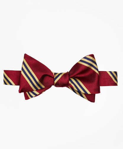 Silk BB#1 Rep Striped Bow Tie | Brooks Brothers online shop - US 8791