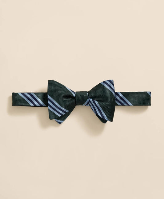 Silk BB#1 Rep Striped Bow Tie | Brooks Brothers online shop