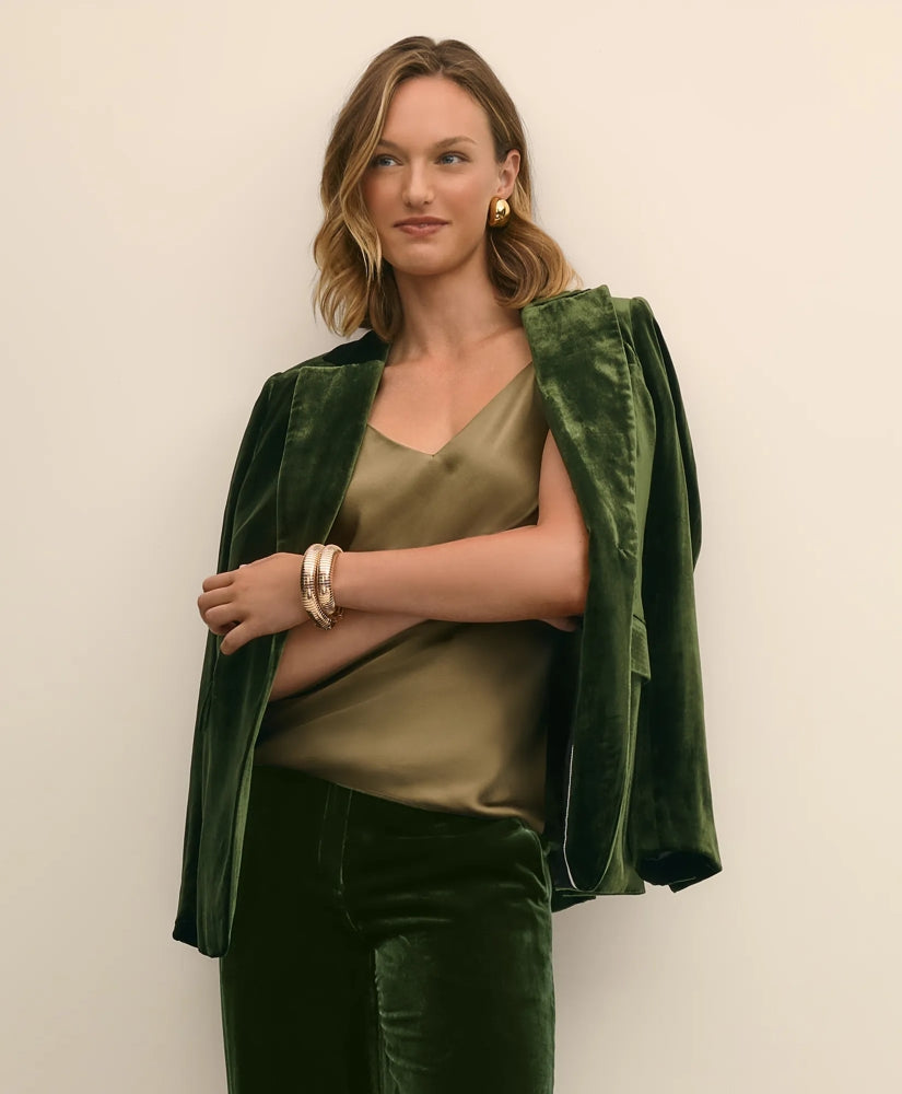 Silk-Blend One-Button Velvet Jacket | Brooks Brothers sale