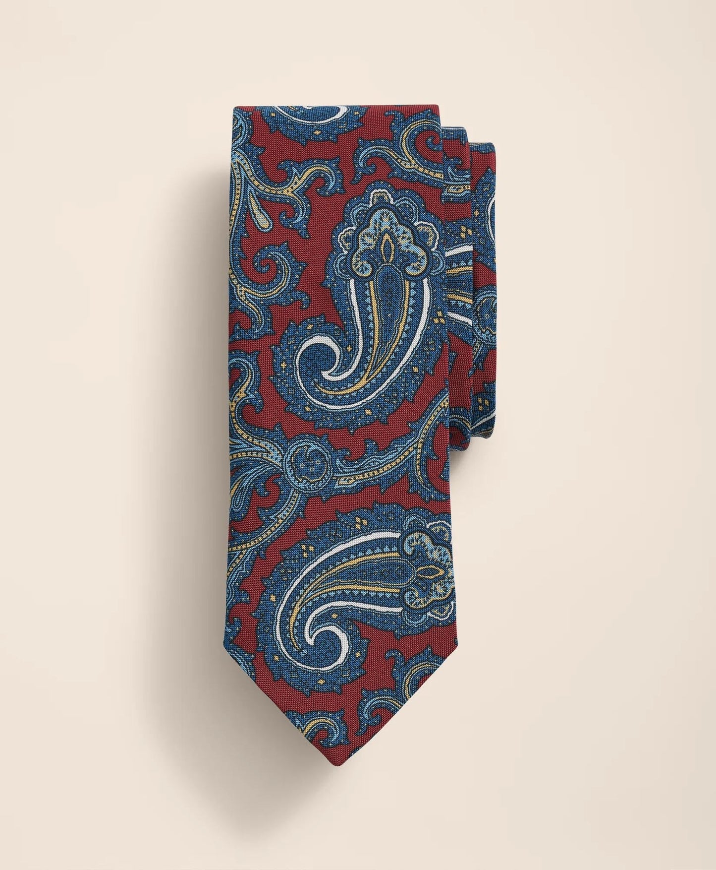Silk-Cotton Paisley Tie | Brooks Brothers discount
