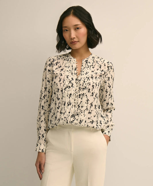 Silk Floral Print Blouse | Brooks Brothers cheap